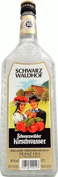 Schwarzwälder Kirschwasser Schwarzwaldhof 40% vol 0,7 l