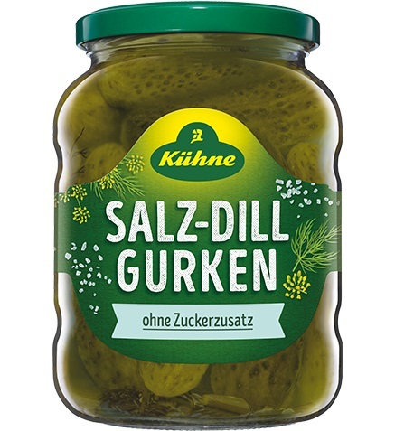 Salz-Dill Gurken Kühne 670g