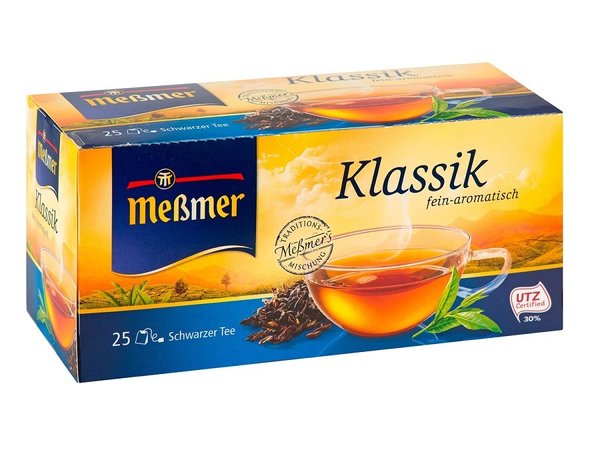 Messmer Schwarzer Tee 25 Beutel Klassik