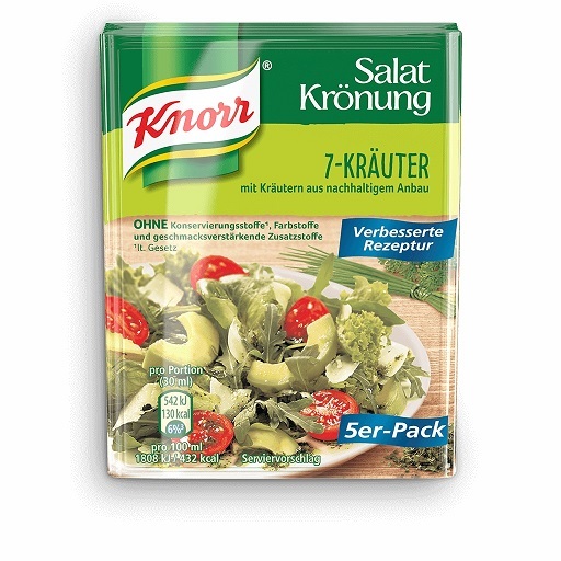 Knorr condimento ensaladas 7- hierbas 5 sobres