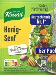 Knorr condimento ensaladas miel y mostaza 5 sobres 40g