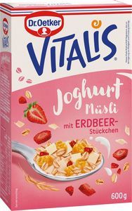 Müsli Dr. Oetker Vitalis yogur con Fresa 600g