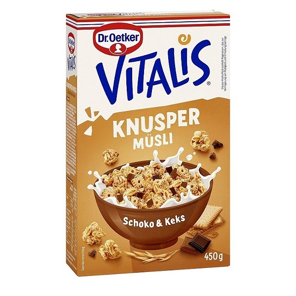 Dr. Oetker Vitalis KnusperChocolate y galleta 450g