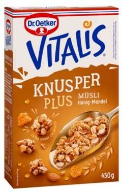 Vitalis Knusper Plus Muesli Honig-Mandel 450g