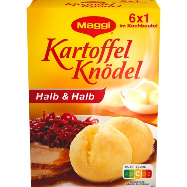 Maggi Kartoffel Knödel (Klöße) halb & halb in Kochbeuteln 200G