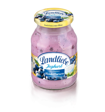 Joghurt Heidelbeeren Landliebe Glas 500g ***Gekühlt***