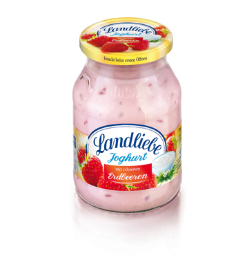 Joghurt Erdbeeren Landliebe Glas 500g ***Gekühlt***