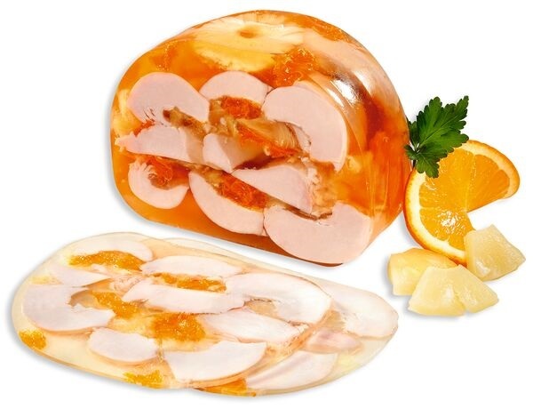 Filete de pollo con mandarina en gelatina (Sülze) 200g *Refrigerado*